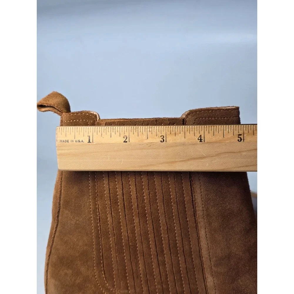 Nordstrom Nohazina-Lea Women's Boots Size 12 M Brown Suede‎ Leather Ankle Shoes